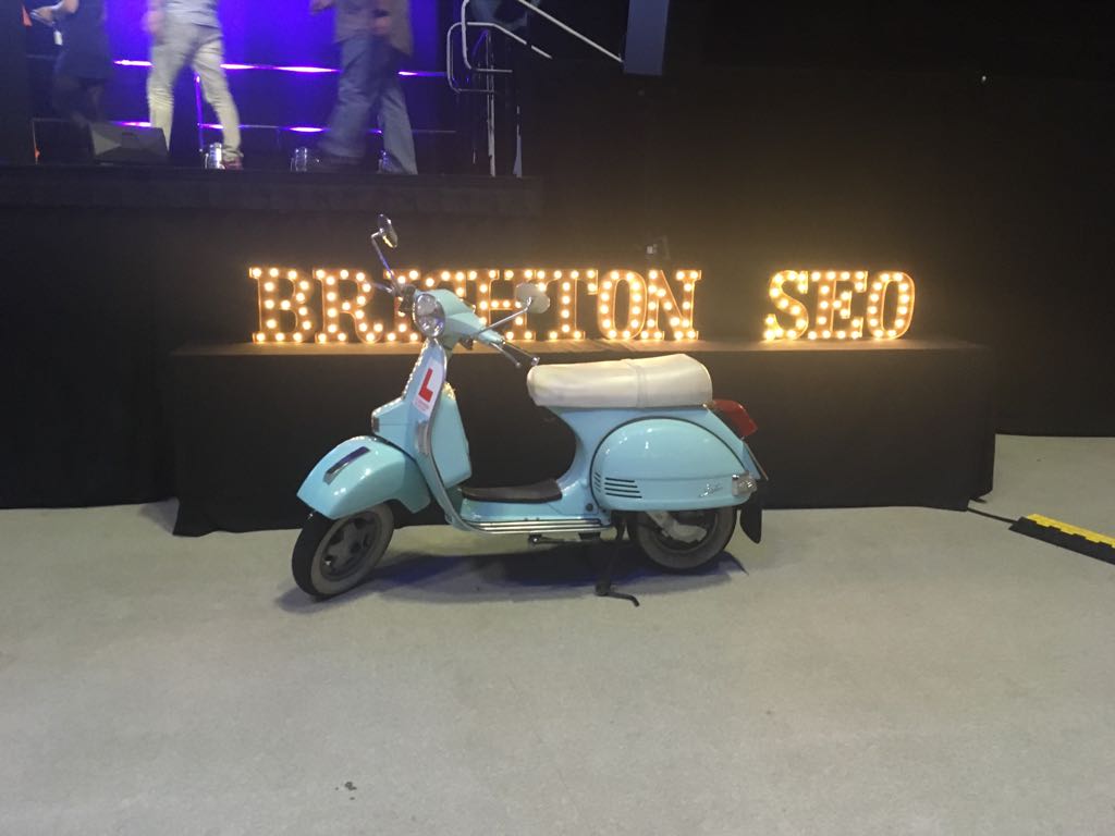 The main stage at September 2017's Brighton SEO